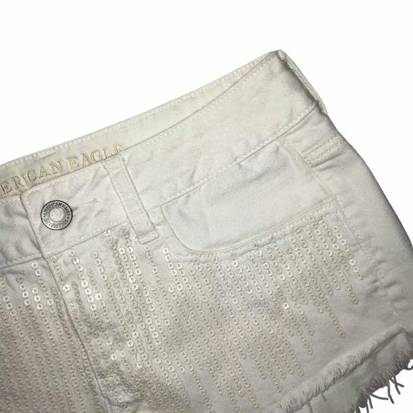 American Eagle Embellished Distressed Shorts 4 - Picture 3 of 8